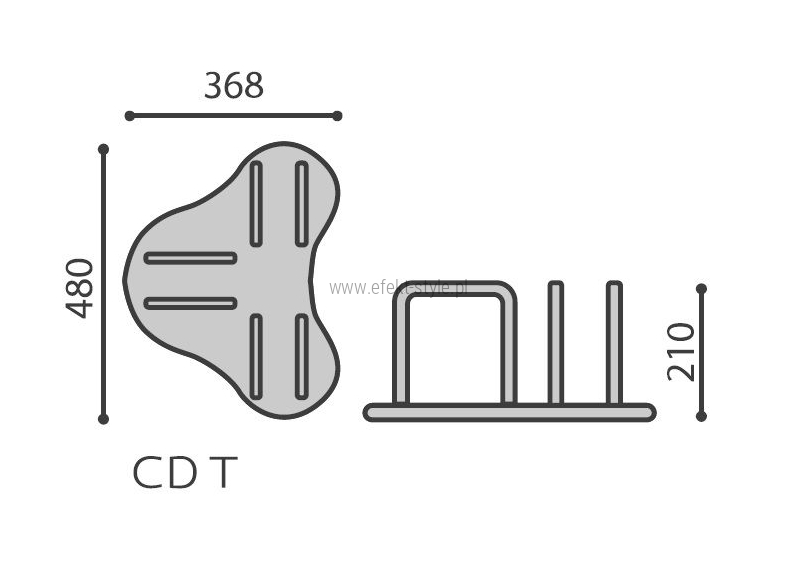 Podstawa do ścianek działowych SELVA - CANDY IN T
