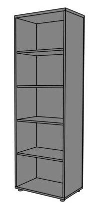 Regał biurowy RG10 60x40x184h