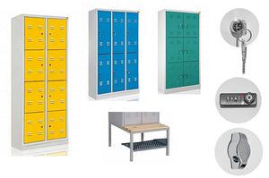 Szafki metalowe skrytkowe