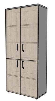 Szafa biurowa RG4 4 - drzwiowa 80x40x184h