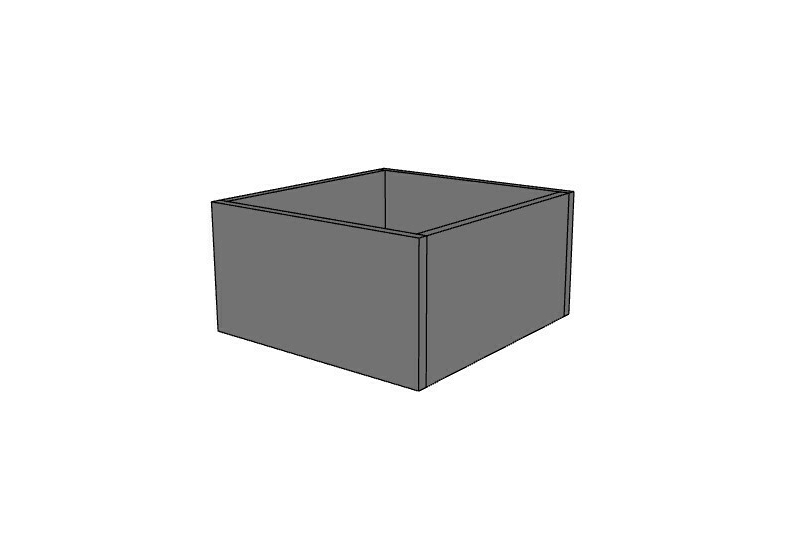 Donica wąska HX021 - 45x43x22,5h