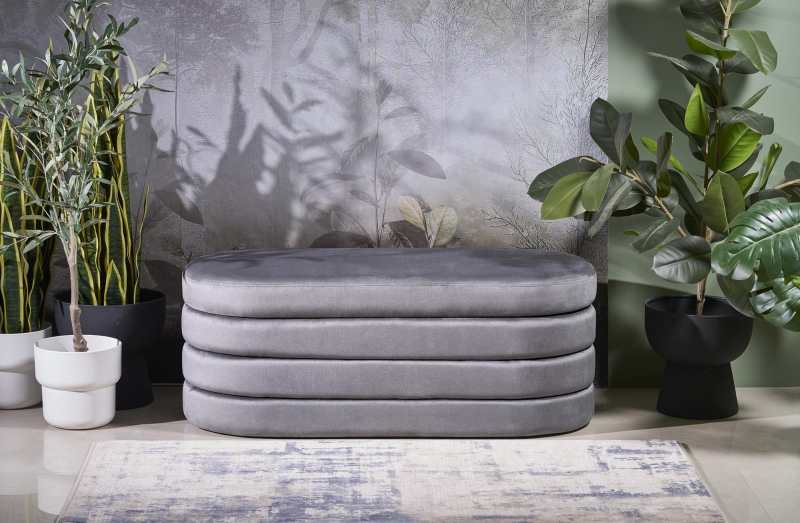 CALPI ławka z funkcją pojemnika, popielaty