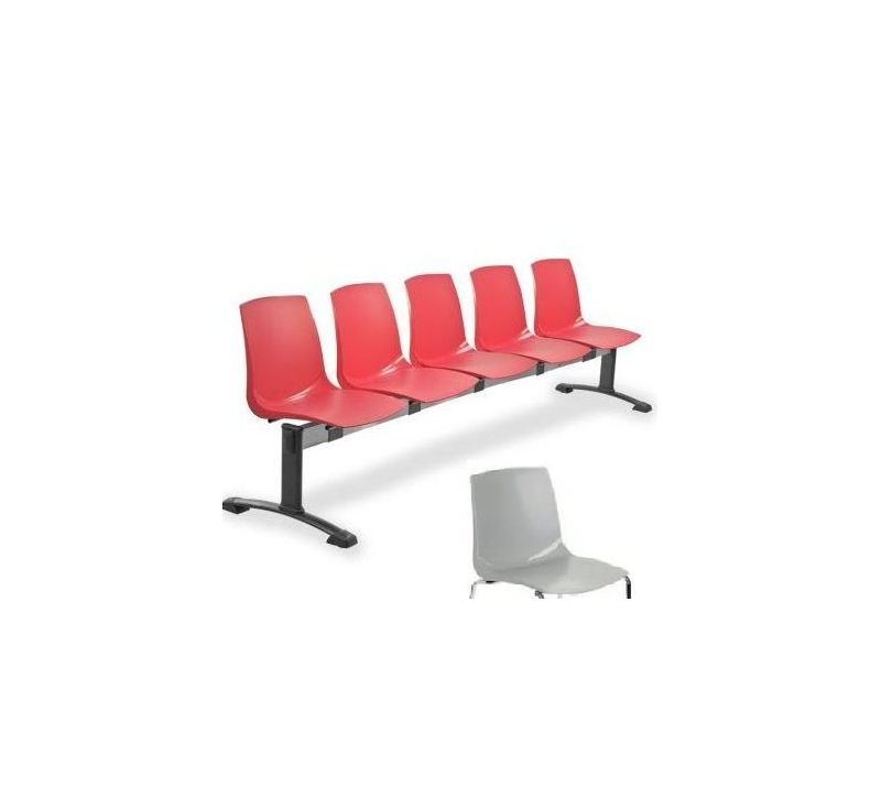 Ławka ARI 5 osobowa - szara