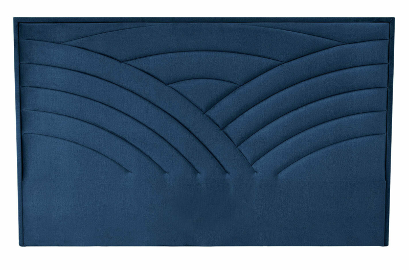 MODULO W3 łóżko 160 - wezgłowie granatowy tap. Monolith 77