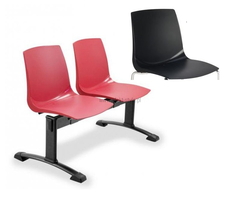 Ławka ARI 2 osobowa - czarna