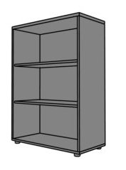 Regał biurowy RG20 80x40x114h