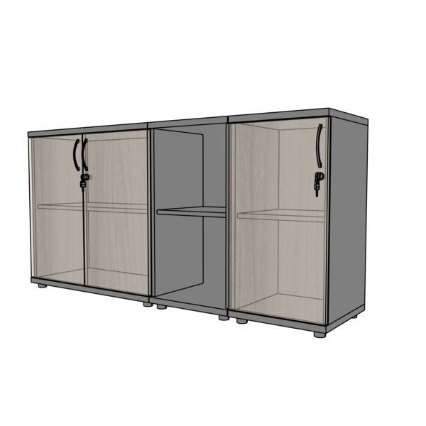 szafy biurowe 2 OH wysokość 75cm