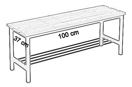 jednostronna bez oparcia z półką 100 cm