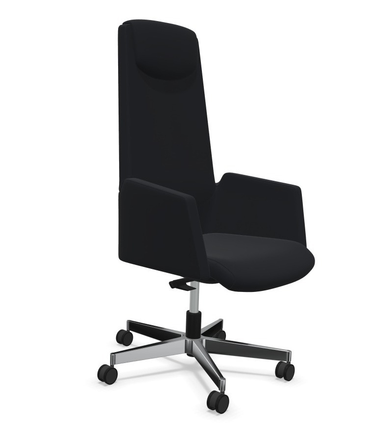 Fotel sędziowski wysoki IN Access AC103 obrotowy czarny