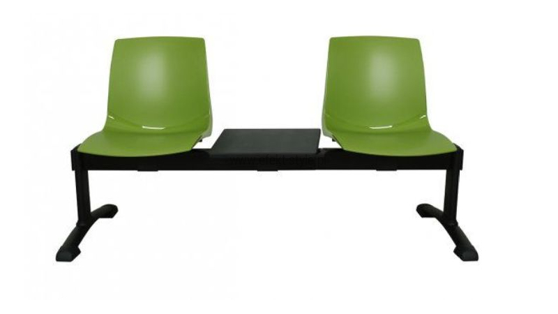 Ławka ARI 3T 2 osobowa + stolik - zielona