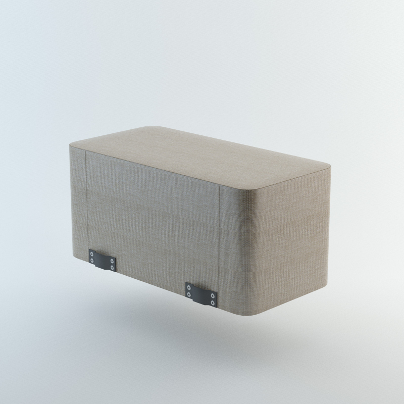 Pufa podłokietnik prostokątny P3 WALL IN