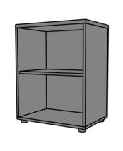 Regał biurowy RG31 60x40x76h