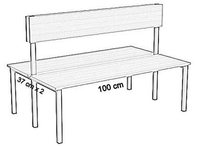 dwustronna z oparciem płyta 100 cm