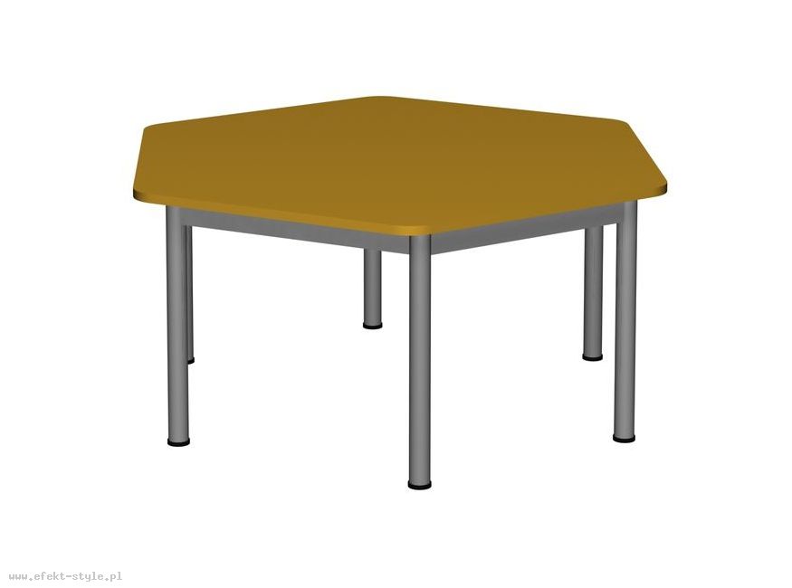 Stolik MB sześciokątny metal fi 40 / opcja regulacja wysokości