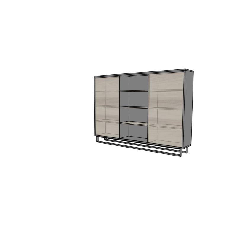 Szafa biurowa EVZ19 drzwi przesuwne - na płozie 240x43x169h