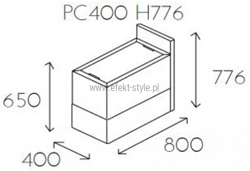Element z blatem PL@NET PC400 H776