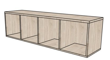 Półka wisząca RG42 160x40x45h