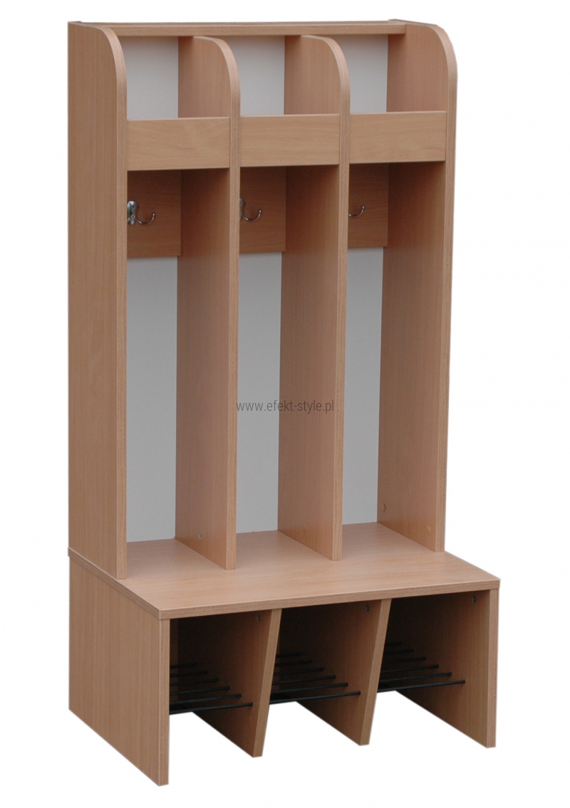 Wieszak przedszkolny szatniowy D bez drzwiczek