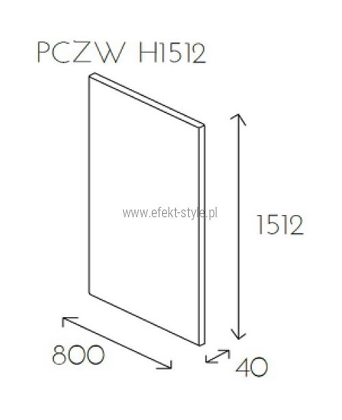 Ściana wisząca PL@NET PCZW H1512