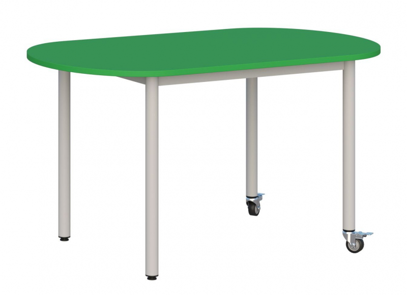 Stolik mobilny blat owalny 120x70/rozmiar 1,2,3