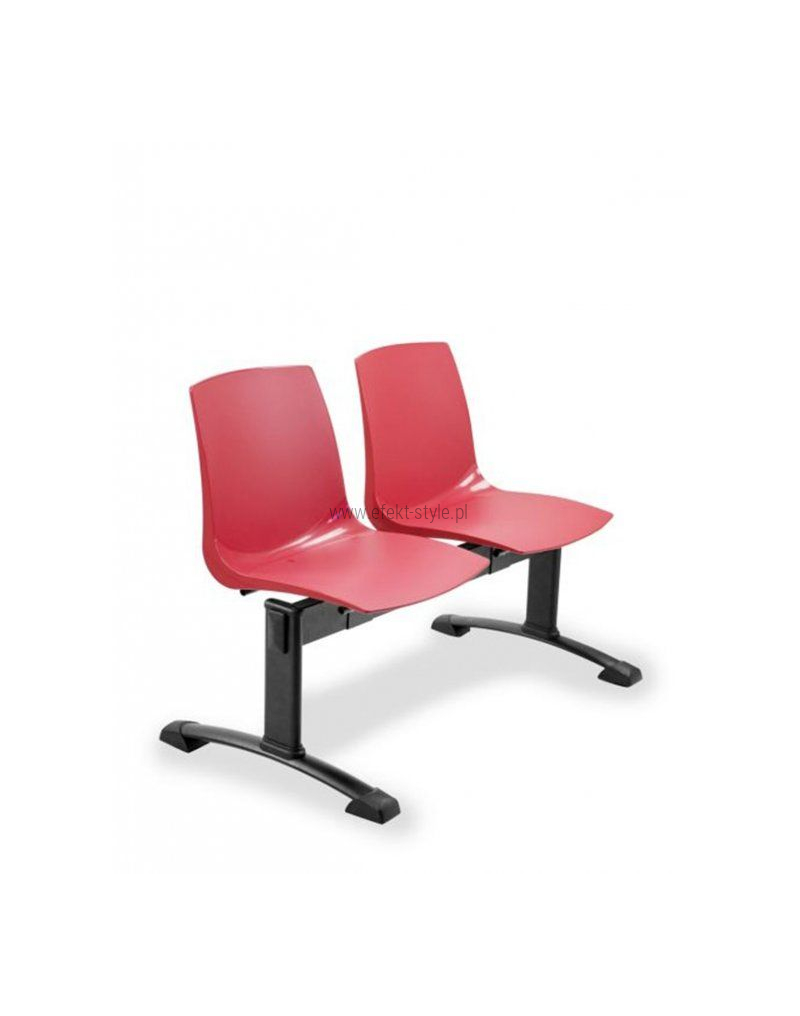 Ławka ARI 2 osobowa - czerwona