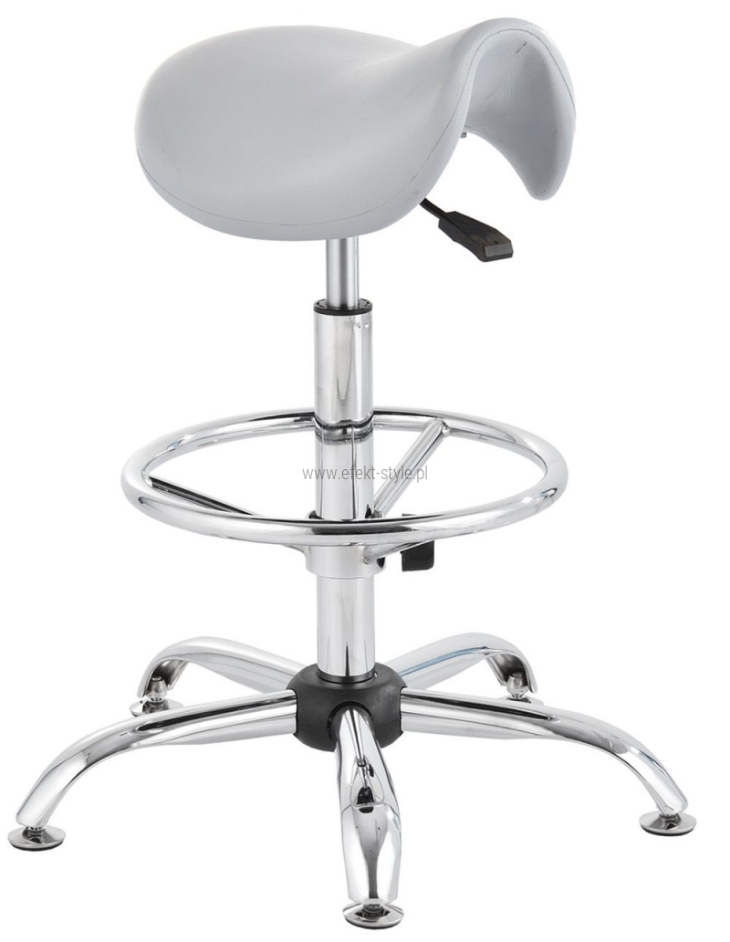 Hoker Typu Siodło laboratoryjny wysoki popiel/chrom