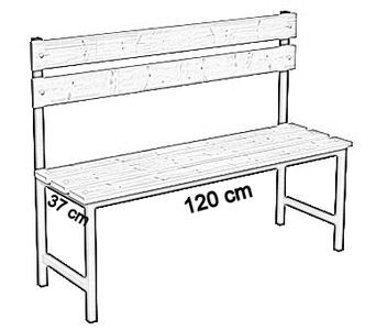 jednostronna z oparciem 120 cm