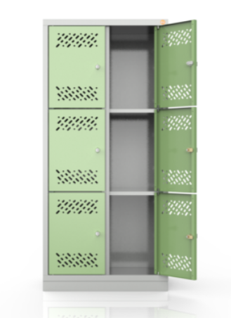 Szafa metalowa szkolna skrytkowa BHP/2/6MP