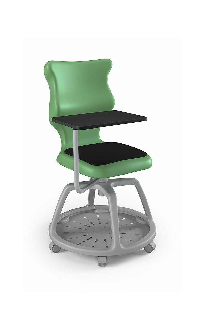 ENTELO Dobre krzesło obrotowe POCKET PLUS SOFT nr 6 z ruchomym pulpitem