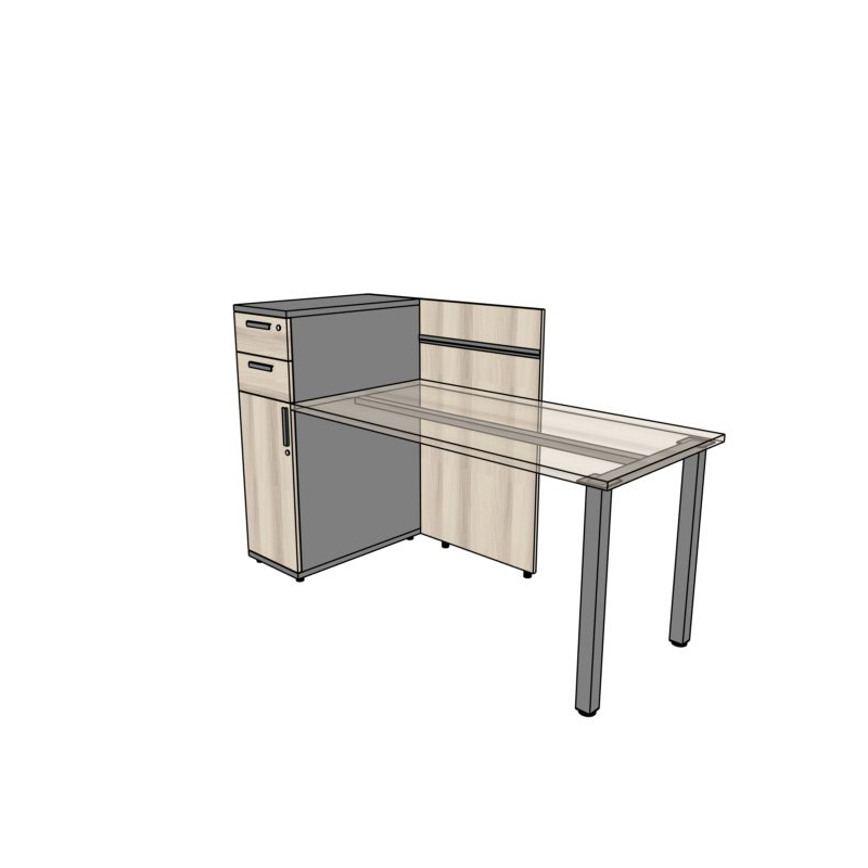 Stanowisko recepcyjne TORO TK1775 lewe- 175x72x75h