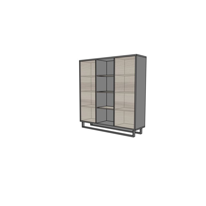 Szafa biurowa EVZ24 "push to open" - na płozie 160x43x169h