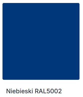 Niebieski RAL 5002
