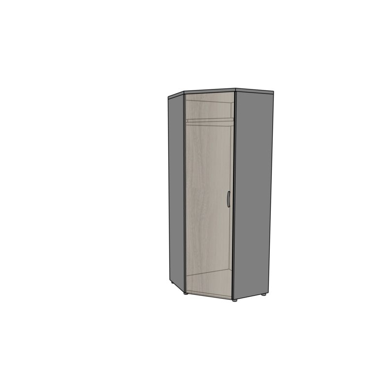 Szafa ubraniowa narożna PS07 66X66X183H