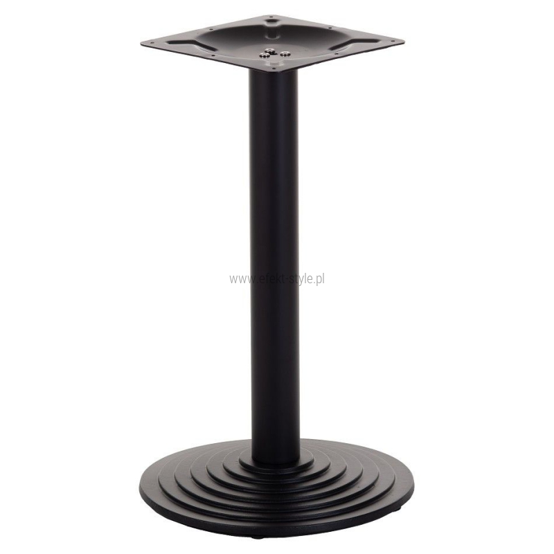 Podstawa do stolika SH-5005-1-B żeliwna, czarna - wysokość 72 cm fi 43 cm