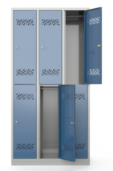 Szafa metalowa szkolna skrytkowa BHP/3/6MG