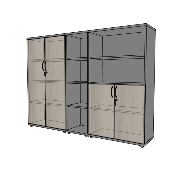 szafy biurowe 4 OH wysokość 150cm