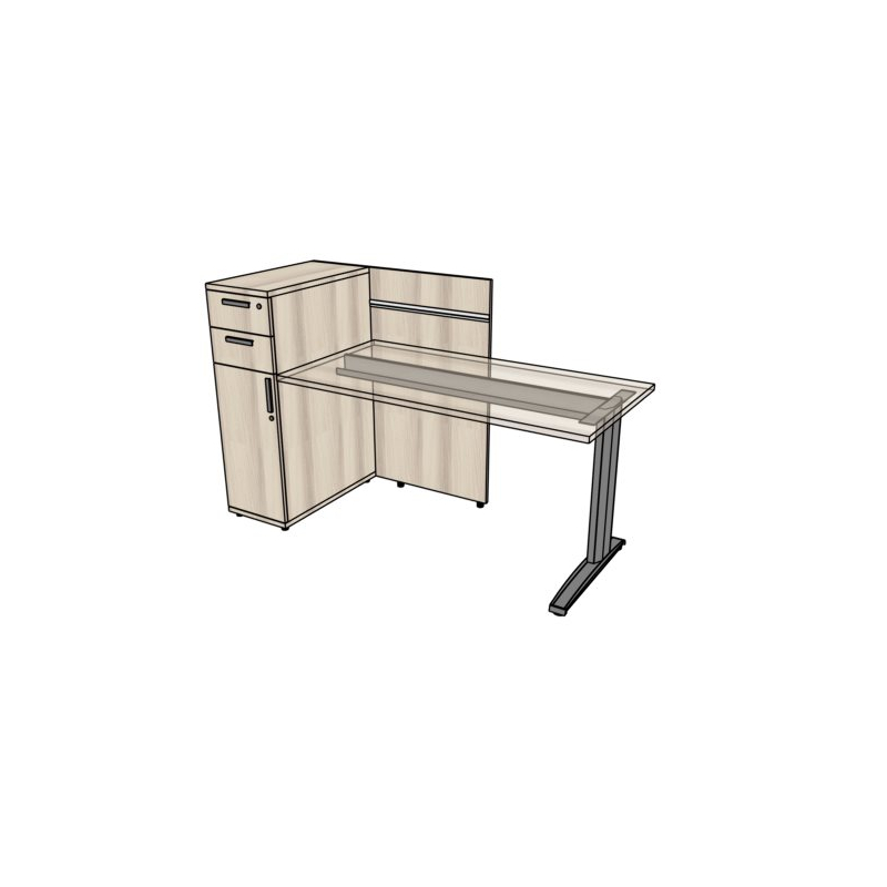 Stanowisko recepcyjne TORO TP1795 lewe 195x72x75h