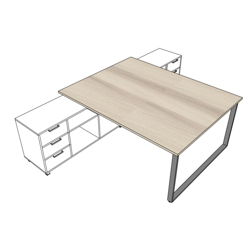 Biurko podporowe OMIX BO15 180x140x76h