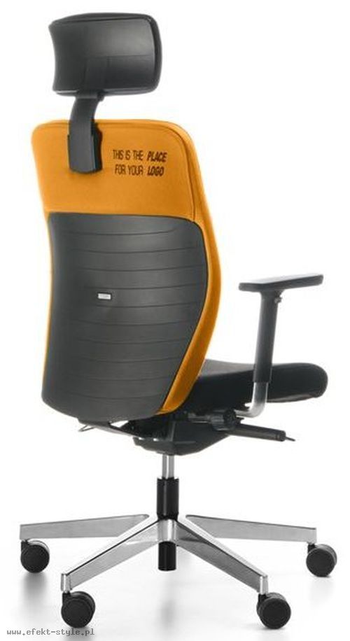 DUAL black DU 103 Fotel Biurowy z zagłówkiem