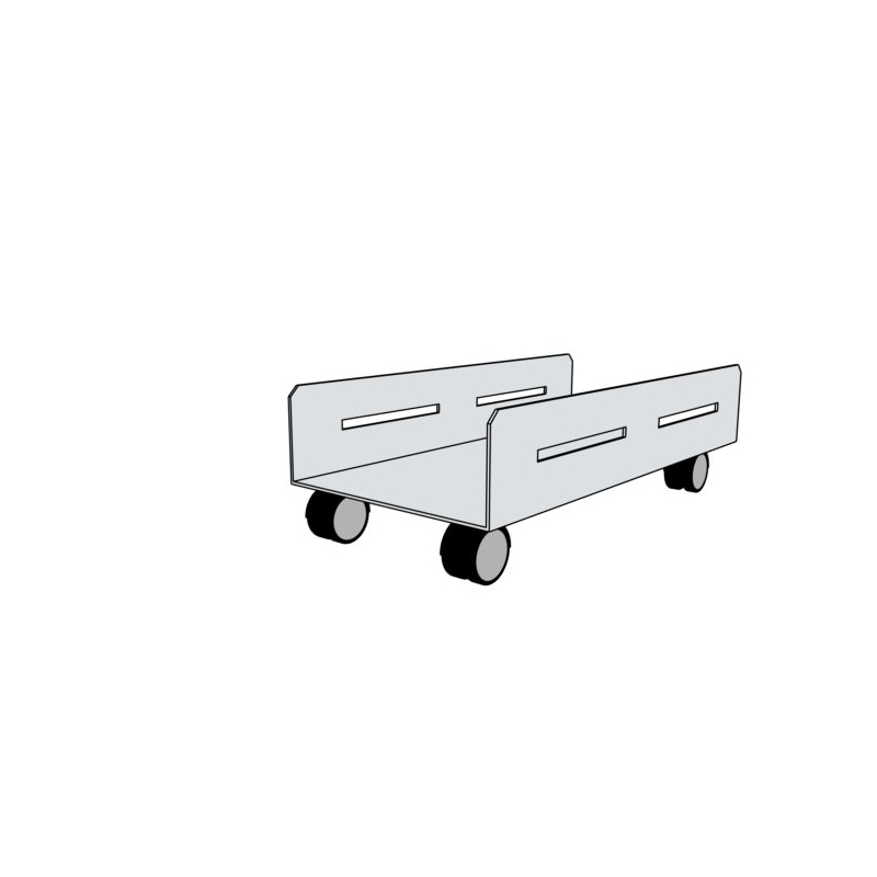 Wózek na komputer metalowy W22