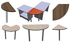 Dostawki i blaty do biurek PRIMUS