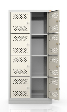 Szafa metalowa szkolna skrytkowa BHP/2/8MP
