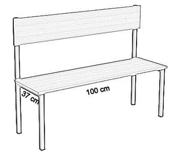 jednostronna z oparciem płyta 100 cm