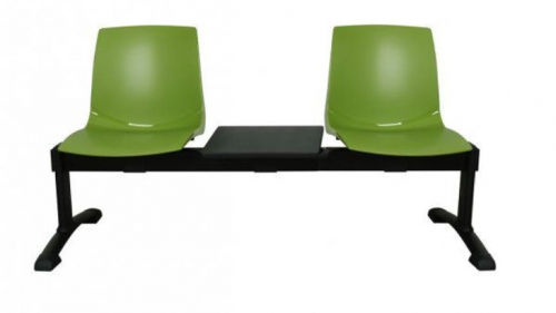 Ławka ARI 3T 2 osobowa + stolik - zielona