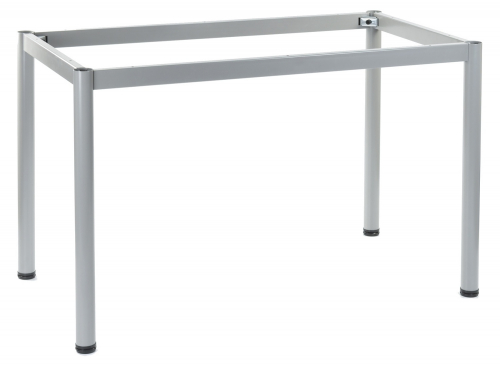 Stelaż metalowy do stołu i biurka 57/OA 66x66 cm, nogi okrągłe fi 5 cm - ALUMINIUM