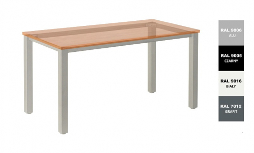 Stelaż metalowy do biurka lub stołu  ST/KW/54 noga kwadrat 4x4 głębokość 54 cm, różne długości