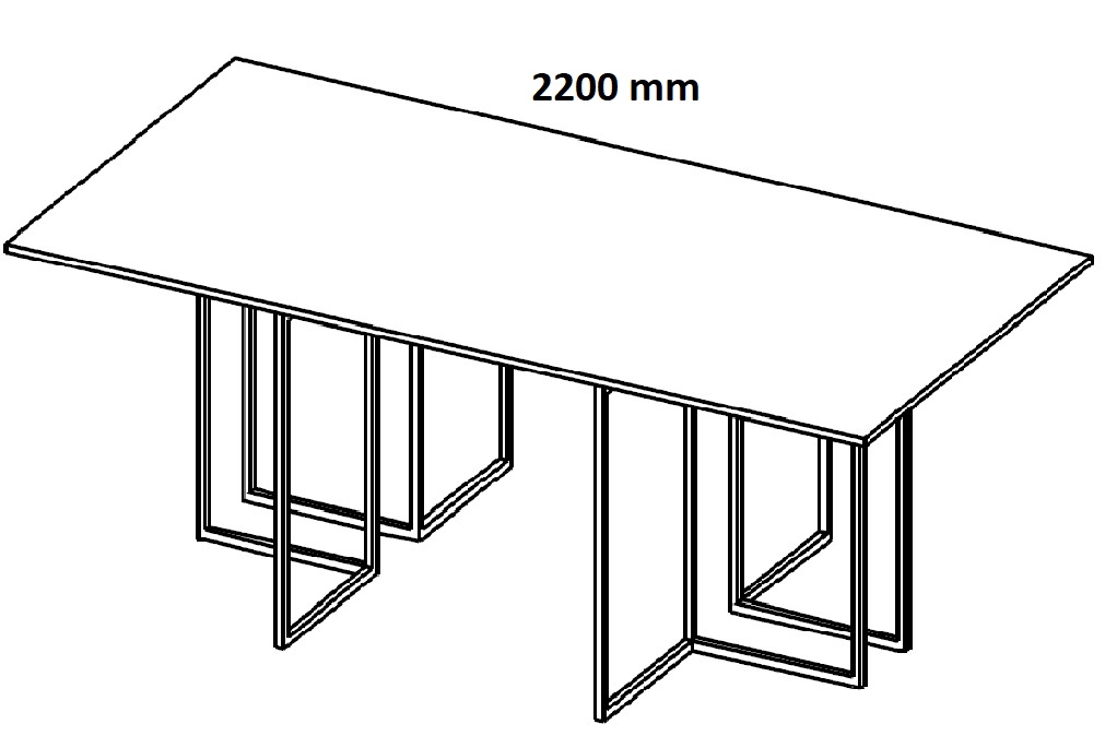 Stół konferencyjny HX 2201/ HX 2401 - szerokość 2200 mm