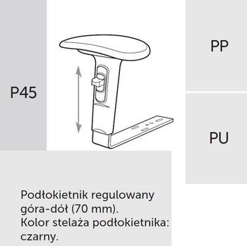 Fotel Biurowy PLAYA 11SL - P45 PU
