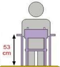Stolik MB owalny metal fi 60/ opcja regulacja wysokości - rozmiar 2