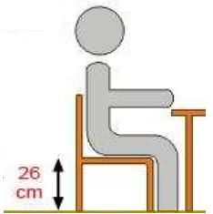 Krzesło ucznia LEON - rozmiar 1